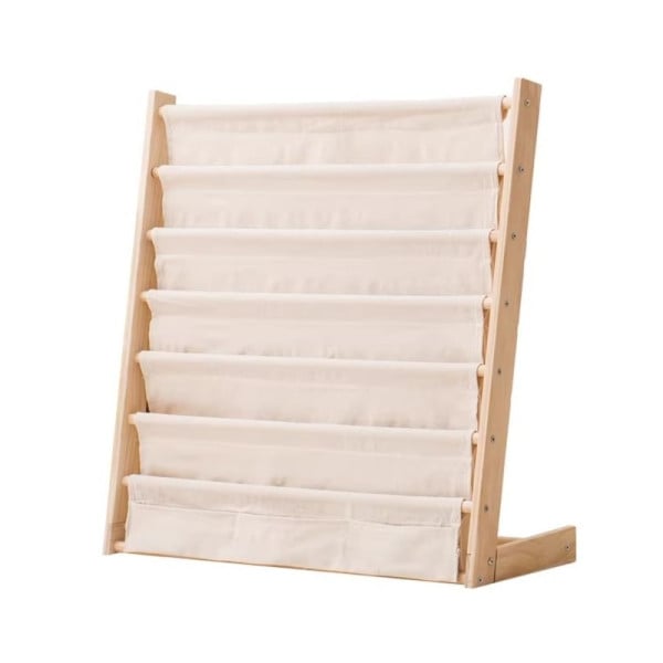 Regał, 6 Poziomowy Stojak, Organizer Na Książki Z Kieszonkami 79 X 60 cm 812610