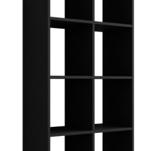 Regał – 8 przegródek, kolor: czarny – 147 × 74 × 30 cm, poziomy lub pionowy 701690 Regał – 8 przegródek, kolor: czarny – 147 × 74 × 30 cm, poziomy lub pionowy 701690