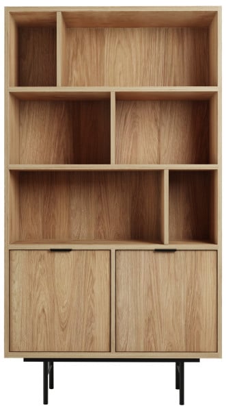 Regał 90 cm hikora naturalna ELVIO półki salon biuro 773778