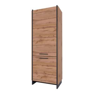 Regał Amino 66 cm z 2 drzwiami dąb wotan/czarny 260485 Regał Amino 66 cm z 2 drzwiami dąb wotan/czarny 260485