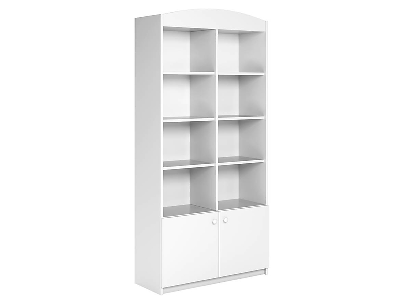 Regał Babydreams 90 cm z 2 drzwiami i 8 półkami biały 102276