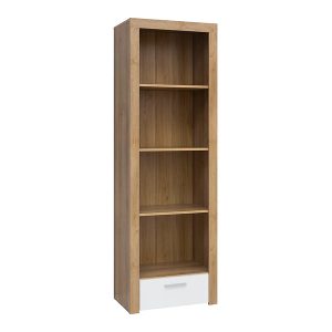 Regał Balder 62 cm z szufladą i 4 półkami dąb riviera 20215 Regał Balder 62 cm z szufladą i 4 półkami dąb riviera 20215