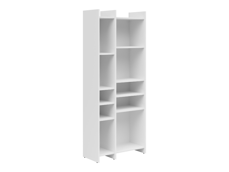 Regał Benny 60 cm z 8 półkami biały 208054