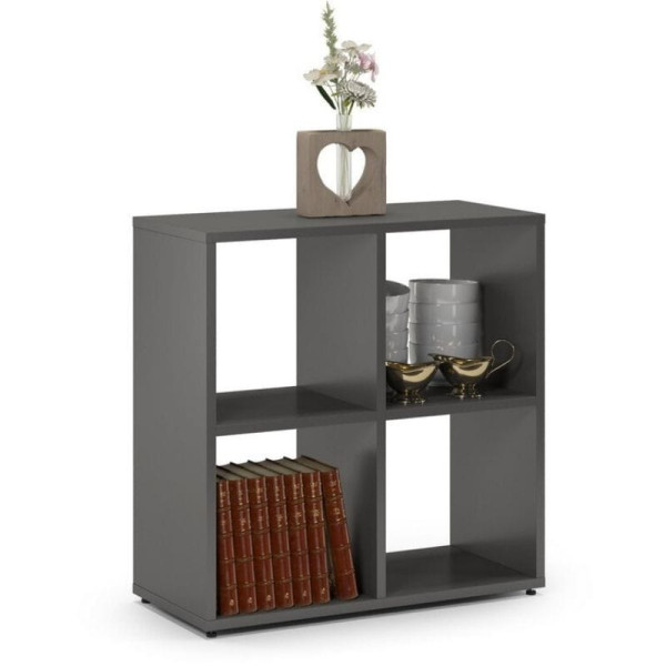 Regał biblioteczka, ETAP, 68x30x68 cm, grafit, mat | TYLETEGOTU 727482