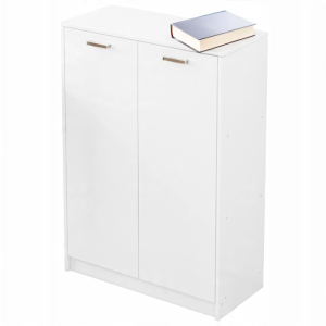 Regał biurowy 2-drzwiowy szafka stojąca biały loft 108 cm 728917 Regał biurowy 2-drzwiowy szafka stojąca biały loft 108 cm 728917