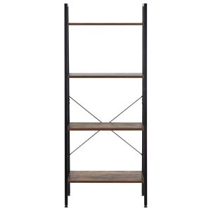Regał biurowy drabinkowy 138x56x34 cm z 4 półkami loft na książki 790431 Regał biurowy drabinkowy 138x56x34 cm z 4 półkami loft na książki 790431