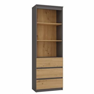 Regał biurowy RS-60 Antracyt Dąb Artisan 78378 Regał biurowy RS-60 Antracyt Dąb Artisan 78378
