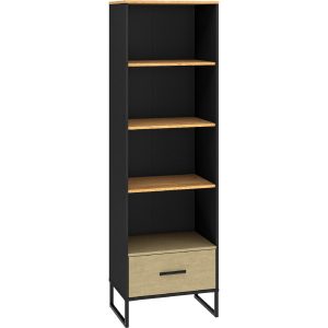 Regał BLINT 03 dąb craft złoty / czarny / stal premium 248798 Regał BLINT 03 dąb craft złoty / czarny / stal premium 248798