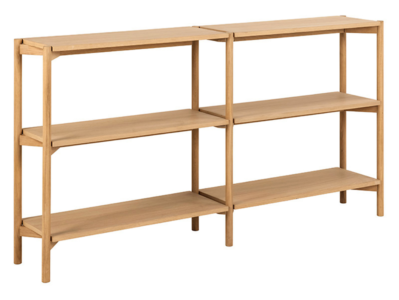 Regał Braidwood 169 cm z półkami dąb 49163