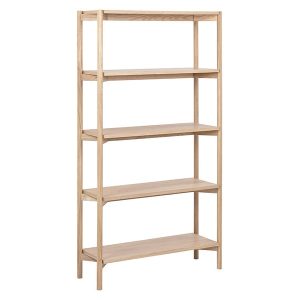 Regał Braidwood 86 cm z półkami dąb bielony 49165 Regał Braidwood 86 cm z półkami dąb bielony 49165