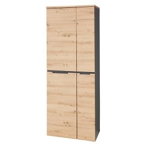 Regał Brego 75 cm z 2 drzwiami antracyt/dąb artisan 985133 Regał Brego 75 cm z 2 drzwiami antracyt/dąb artisan 985133