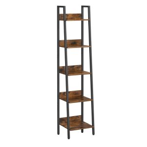 Regał ciemny brąz biblioteczka do pokoju salonu BEGRYF 34x30x170 738526