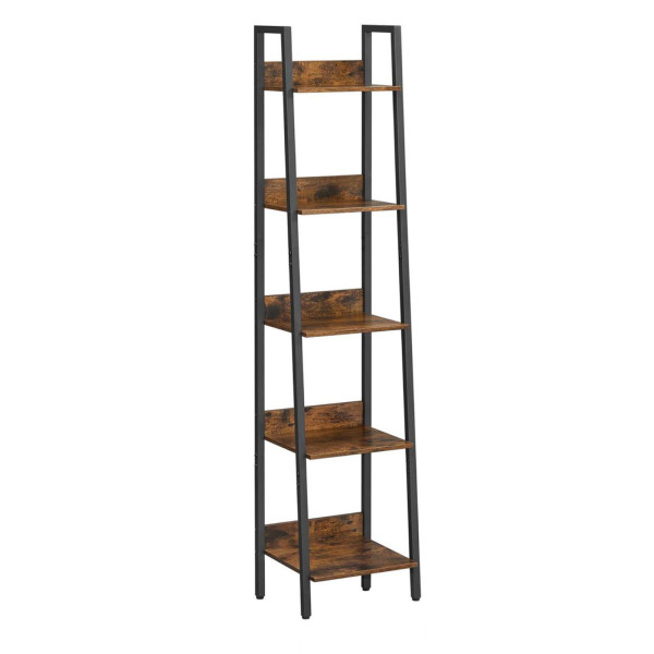 Regał ciemny brąz biblioteczka do pokoju salonu BEGRYF 34x30x170 738526