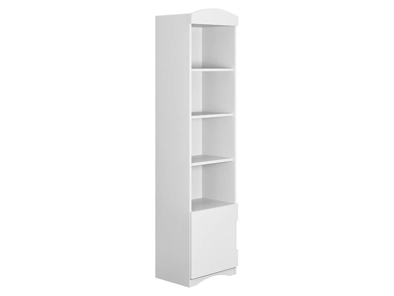 Regał Classic 46 cm z drzwiami i 4 półkami biały 102346