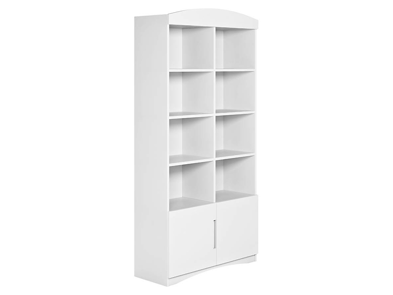 Regał Classic 90 cm z 2 drzwiami i 8 półkami biały 102345