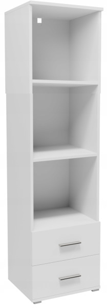 Regał CR3-ST1 130cm biały szuflady półki szafka na ubrania książki zabawki 963089
