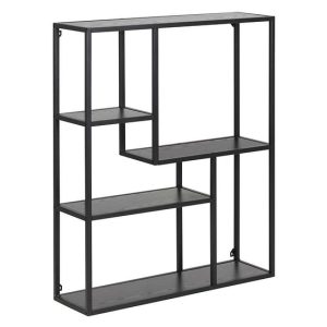 REGAŁ CZARNY Oxford VIII LOFT metal i płyta MDF INDUSTRIALNY 45364 REGAŁ CZARNY Oxford VIII LOFT metal i płyta MDF INDUSTRIALNY 45364