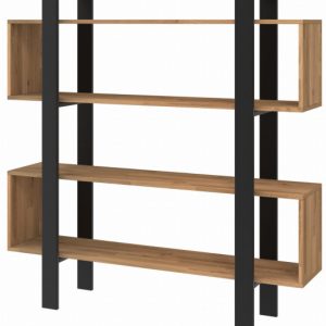 Regał dębowy LOFT Foggia na książki i segregatory Industrial 145x120x30/34 516595