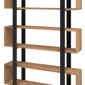 Regał dębowy LOFT Foggia na książki i segregatory Industrial 215x100x30/34 518238