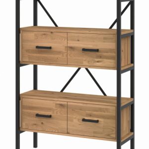 Regał dębowy Medium-Cabinet 160x80x30 cm LOFT z drzwiczkami K1-2 518222 Regał dębowy Medium-Cabinet 160x80x30 cm LOFT z drzwiczkami K1-2 518222