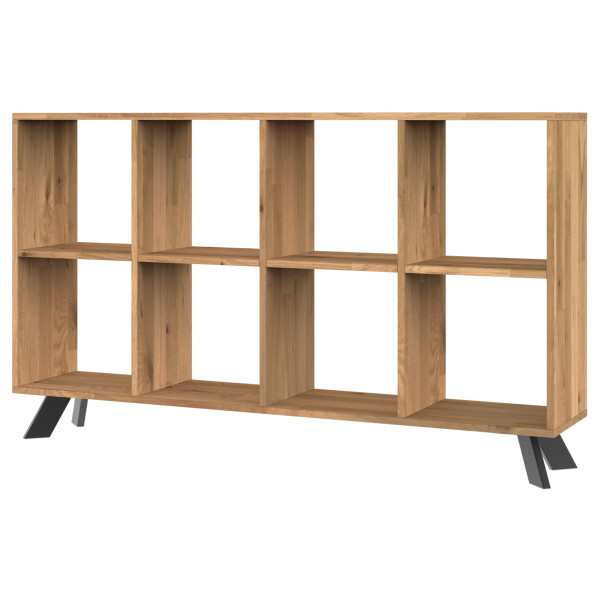 Regał dębowy TOLEDO BOX na książki i segregatory LOFT H2S4 333357