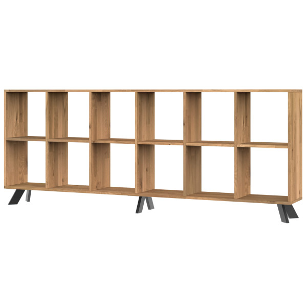 Regał dębowy TOLEDO BOX na książki i segregatory LOFT H2S6 333348