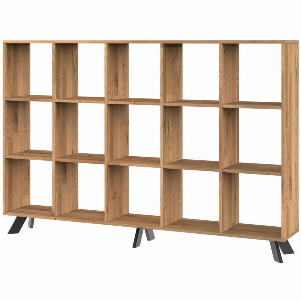Regał dębowy TOLEDO BOX na książki i segregatory LOFT H3S5 333364