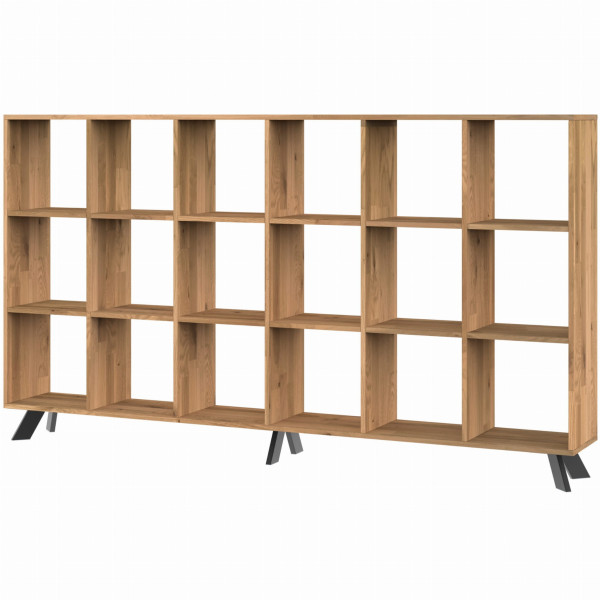 Regał dębowy TOLEDO BOX na książki i segregatory LOFT H3S6 341892
