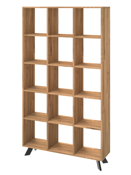 Regał dębowy TOLEDO BOX na książki i segregatory LOFT H5S3 333366