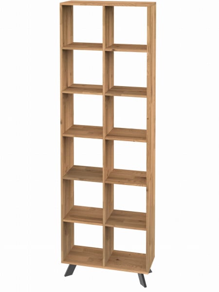 Regał dębowy TOLEDO BOX na książki i segregatory LOFT H6S2 333361