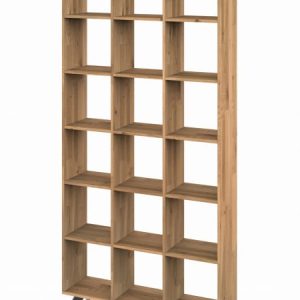 Regał dębowy TOLEDO BOX na książki i segregatory LOFT H6S3 333362