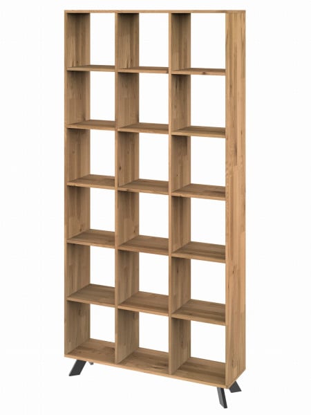 Regał dębowy TOLEDO BOX na książki i segregatory LOFT H6S3 333362