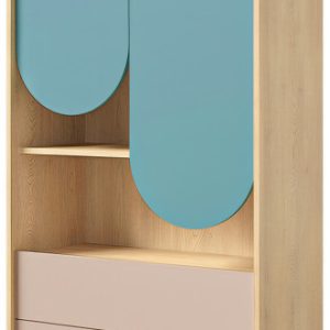 Regał do pokoju dziecięcego z szufladami 83 cm LOLLIE 1021827 Regał do pokoju dziecięcego z szufladami 83 cm LOLLIE 1021827