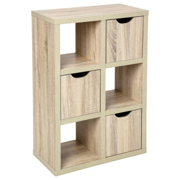 Regał do salonu z 6 komorami, 30x60x95 cm 207762