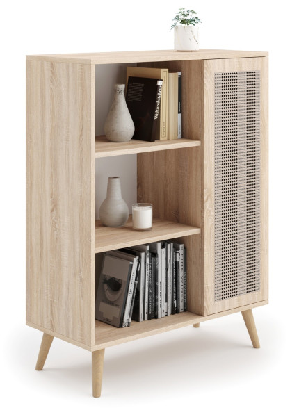 Regał Fondi, dekor rattan 1048064
