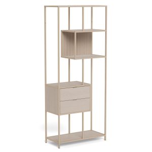 Regał Frame loftowy z półkami i szufladami, kolor kaszmir 794624 Regał Frame loftowy z półkami i szufladami, kolor kaszmir 794624