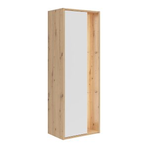 Regał Gap 47 cm z drzwiami i 3 półkami dąb artisan/biały 228609 Regał Gap 47 cm z drzwiami i 3 półkami dąb artisan/biały 228609