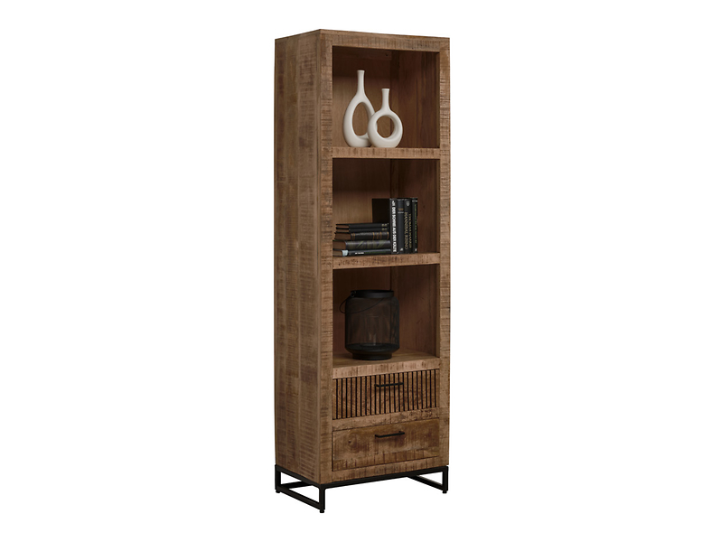 Regał Heritage 60 cm z 2 szufladami mango 723474