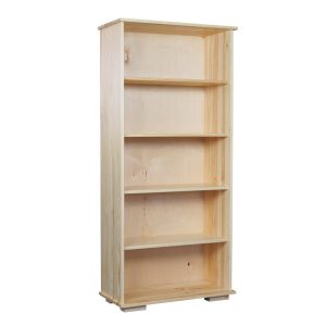 Regał II drewniany MODERN, kolor sosnowy, 5 półek 101663