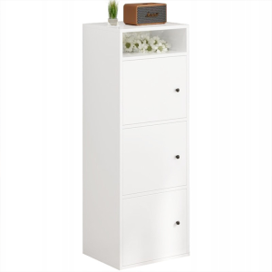Regał industrialny stojący biały 138 cm 956107
