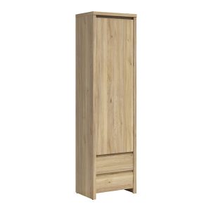 Regał Kaspian 56 cm z drzwiami i 2 szufladami dąb mauvella 1064871