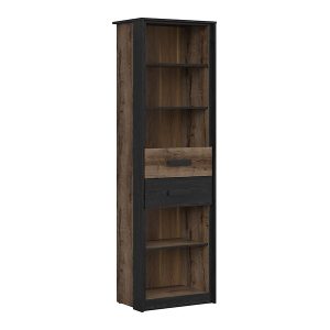 Regał Kassel 60 cm z 2 szufladami i 5 półkami dąb monastery 46799