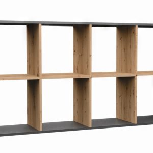 Regał komorowy szafka Malax 2X4 – Antracyt dąb artisan 78461