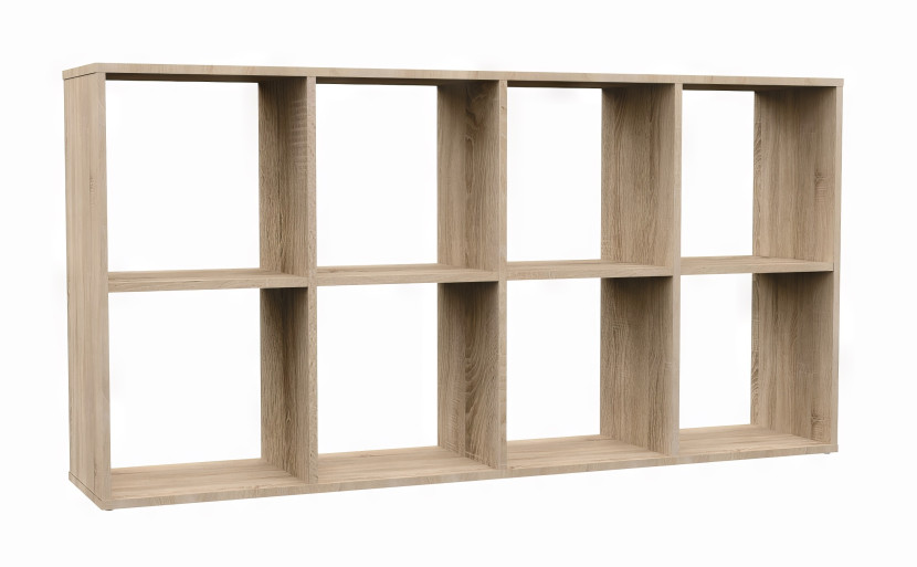 Regał komorowy szafka Malax 2X4 dąb sonoma 78468