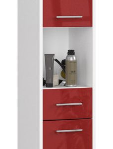 Regał Łazienka Fin Słupek 30 2D 1Sz 1W 140Cm Pk Czerwony Połysk 710383 Regał Łazienka Fin Słupek 30 2D 1Sz 1W 140Cm Pk Czerwony Połysk 710383