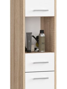Regał Łazienka Fin Słupek 30 2D 1Sz 1W 140Cm Pk Sonoma / Biały 710381 Regał Łazienka Fin Słupek 30 2D 1Sz 1W 140Cm Pk Sonoma / Biały 710381