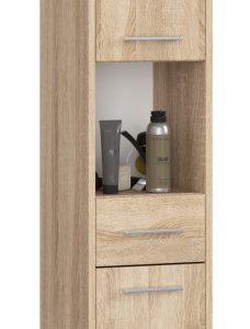 Regał Łazienka Fin Słupek 30 2D 1Sz 1W 140Cm Pk Sonoma 710378 Regał Łazienka Fin Słupek 30 2D 1Sz 1W 140Cm Pk Sonoma 710378