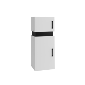 Regał łazienkiwy Trio-80cm Szafka łazienkowa Niska Biały 985426 Regał łazienkiwy Trio-80cm Szafka łazienkowa Niska Biały 985426