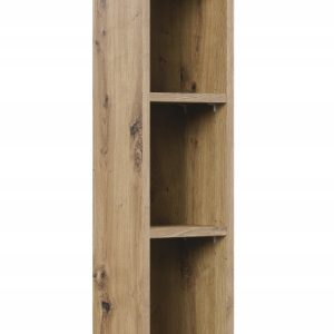 Regał Łazienkowy 75 x 17 cm DĄB Wiszący Otwarty Półki BELLA 409045