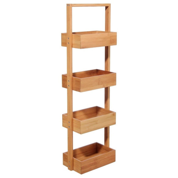 Regał łazienkowy BAMBOU, 4 poziomy - 100% bambus 306979